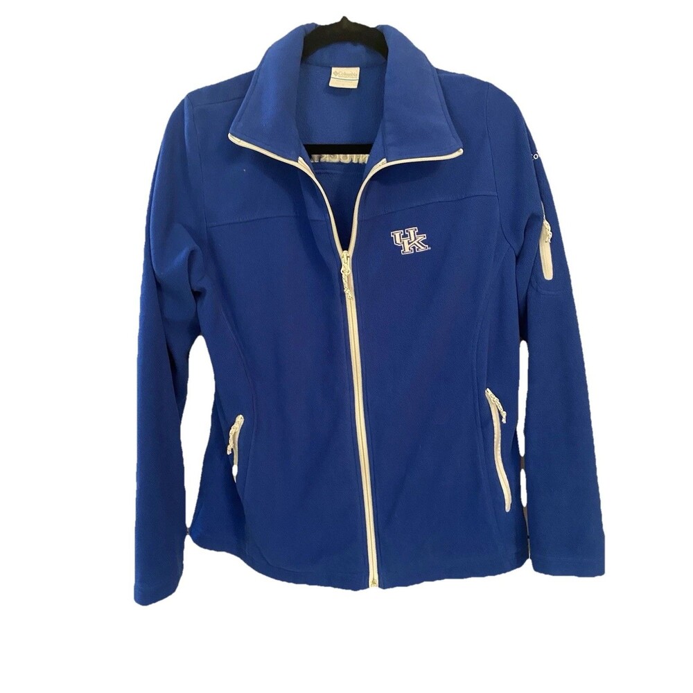 Columbia Kentucky Wildcats Blue Zip Up Fleece Jacket Women's Large